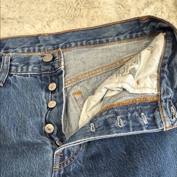 Levi's Women's High-Rise Straight Crop Jeans - Blue - Picture 3 of 10